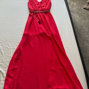 Elegant Red Maxi Dress